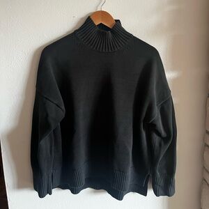 Everlane Women's Black the Boxy Turtleneck Sweater